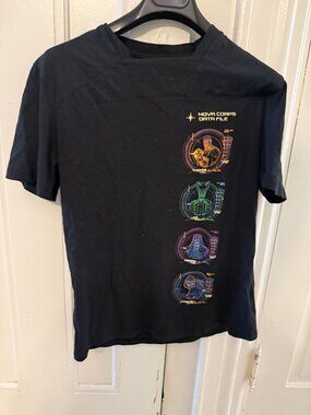 Disney Parks Marvel Guardians Galaxy Cosmic Rewind Nova Corp Rewind T-Shirt S